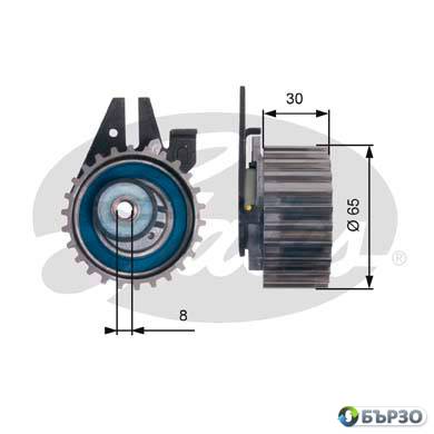 obtjajna rolka angrenajen remuk za Opel Astra J Sports Tourer GATES T43211