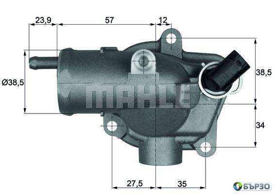 termostat za Mercedes Vito BOX (638) MAHLE TH 11 87