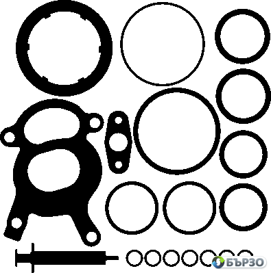 montajen komplekt, turbina za BMW 3 Touring F31 ELRING 376.350