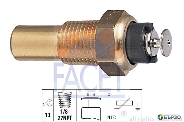 datchik temperatura na ohladitelnata technost za Opel Corsa B Estate FACET 7.3005