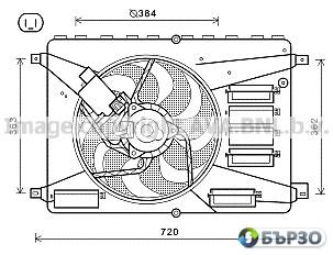 ohladitelna perka za Ford Galaxy AVA QUALITY COOLING FD7556