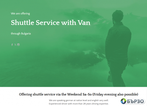 Fahrservice für Bulgarien / Shuttle service...