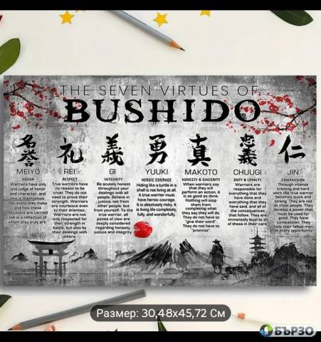Poster platno Bushido