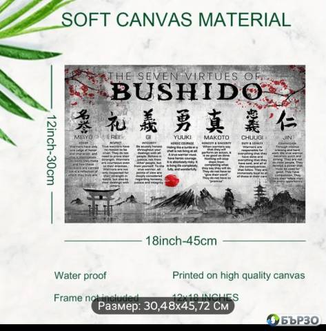 Poster platno Bushido