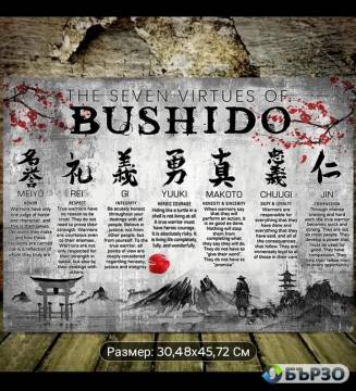 Poster platno Bushido