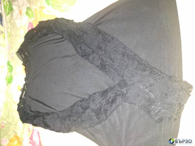 Блуза с бродерии и апликации Ема