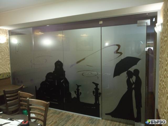 Рекламно, перфо и пясъкоструйно фолио - Монтаж и демонтаж София