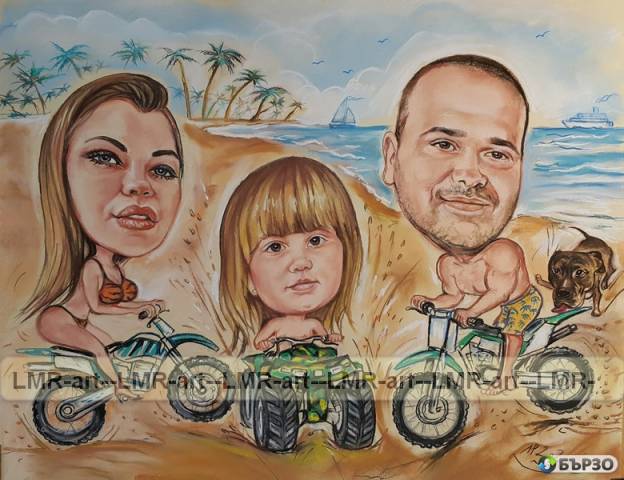 Risuvam ruchno KARIKATURI ,SHARJ