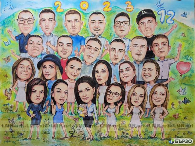 Risuvam ruchno KARIKATURI ,SHARJ