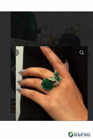 Пръстен Изумрудената роза