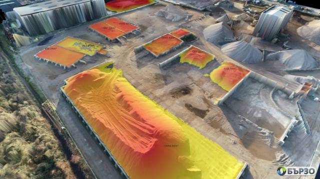 Измерване на Обеми с Дрон - Лицензиран Геодезист - Цяла България