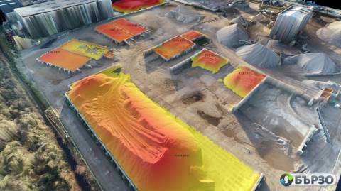 Измерване на Обеми с Дрон...